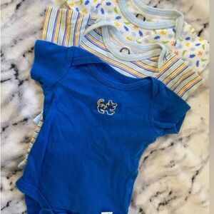 Gerber Baby Bodysuit Set - Striped and Blue